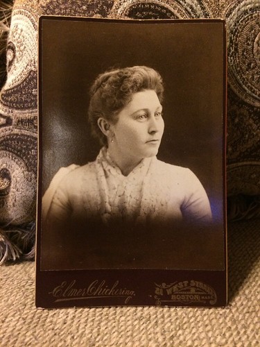 Vintage cabinet card female - card,